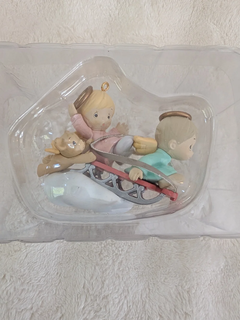 Vintage Precious Moments Hang On To Your Halo Ornament 567191 Enesco Box